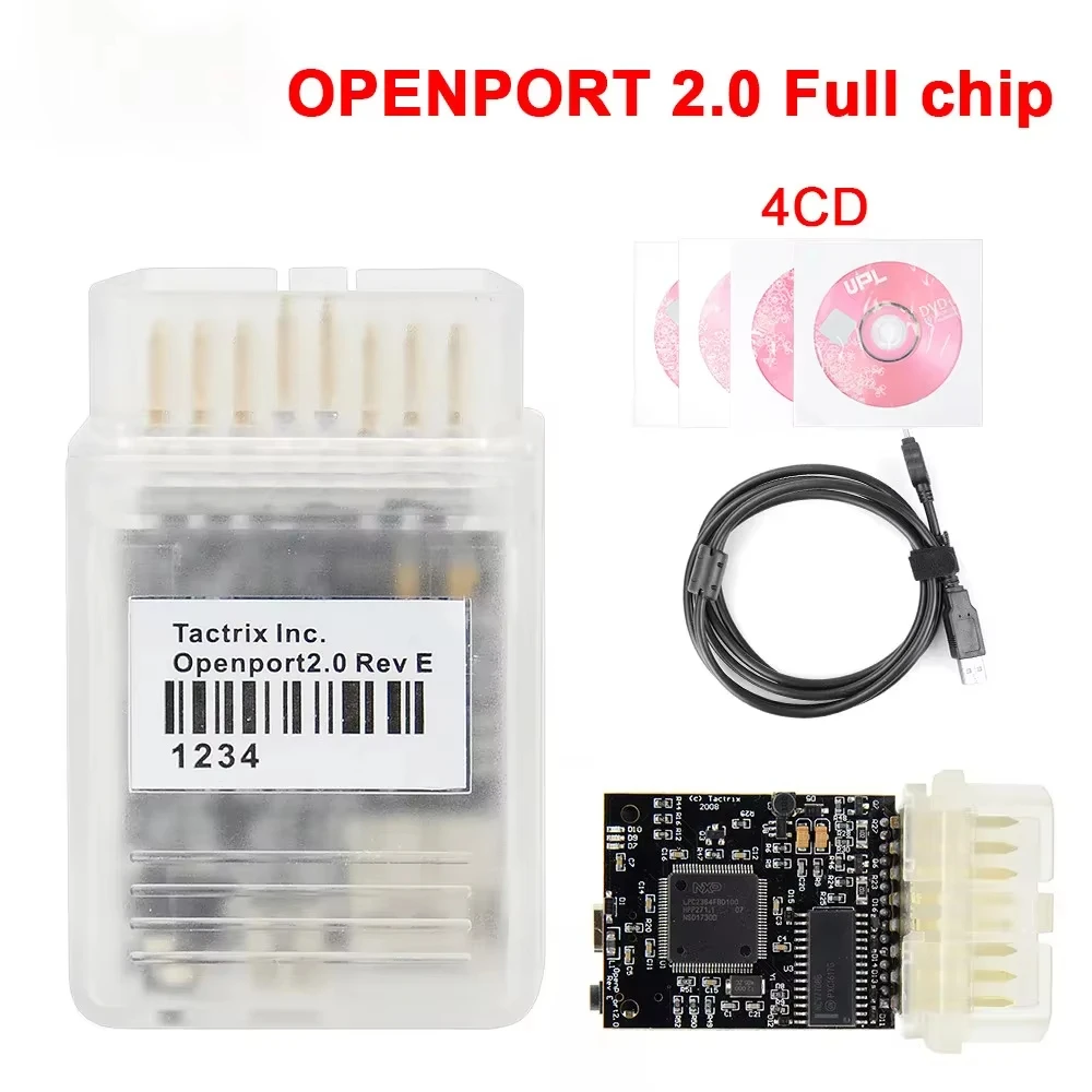 Newest Tactrix Openport 2.0 ECU Flash Chip Tuning Tool OBD2 Scanner for Car Diagnostic Tool for Toyota Open Port OBDII Connector