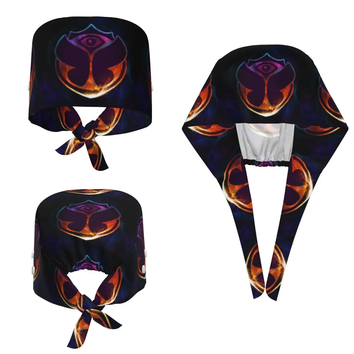 Tomorrowland Butterfly Scrub Hat Doctor Working Surgical Cap Unisex Adjustable Nursing Caps for Dentist
