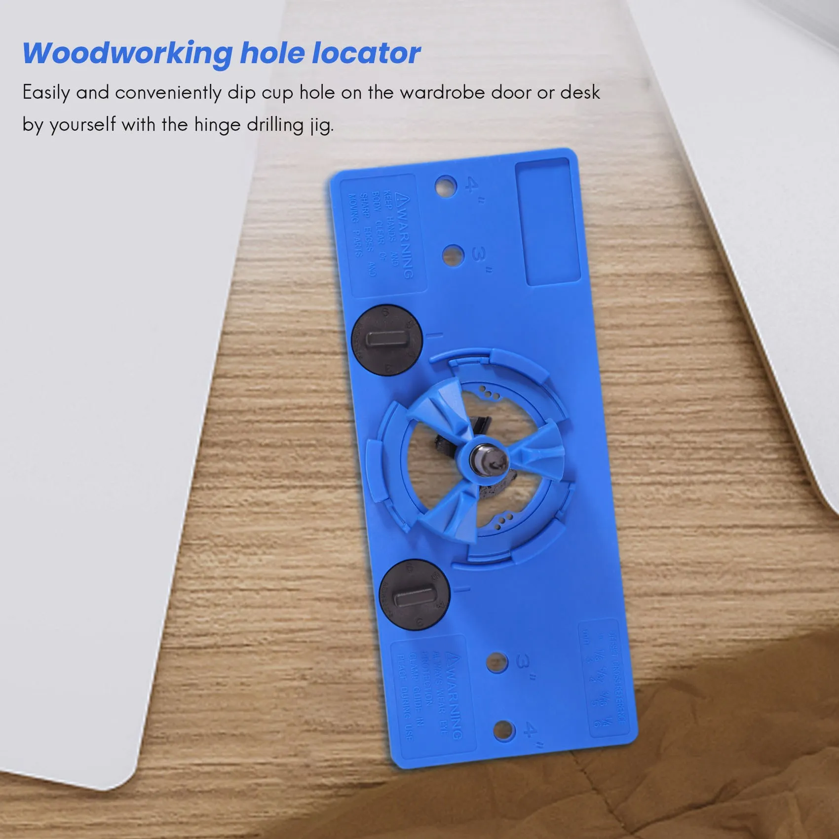 【CYBER MONDAY】35Mm Concealed Hinge Drilling Jigs Hinge Hole Saw Jig Drilling Guide Locator Hole Opener Door Cabinets Woodworking