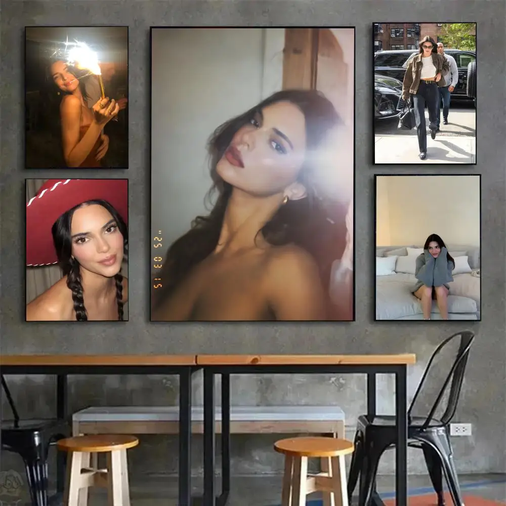 K-Kendall Jenner Poster Poster Painting Wall Art Mural for Living Room Home Decor and Gifts