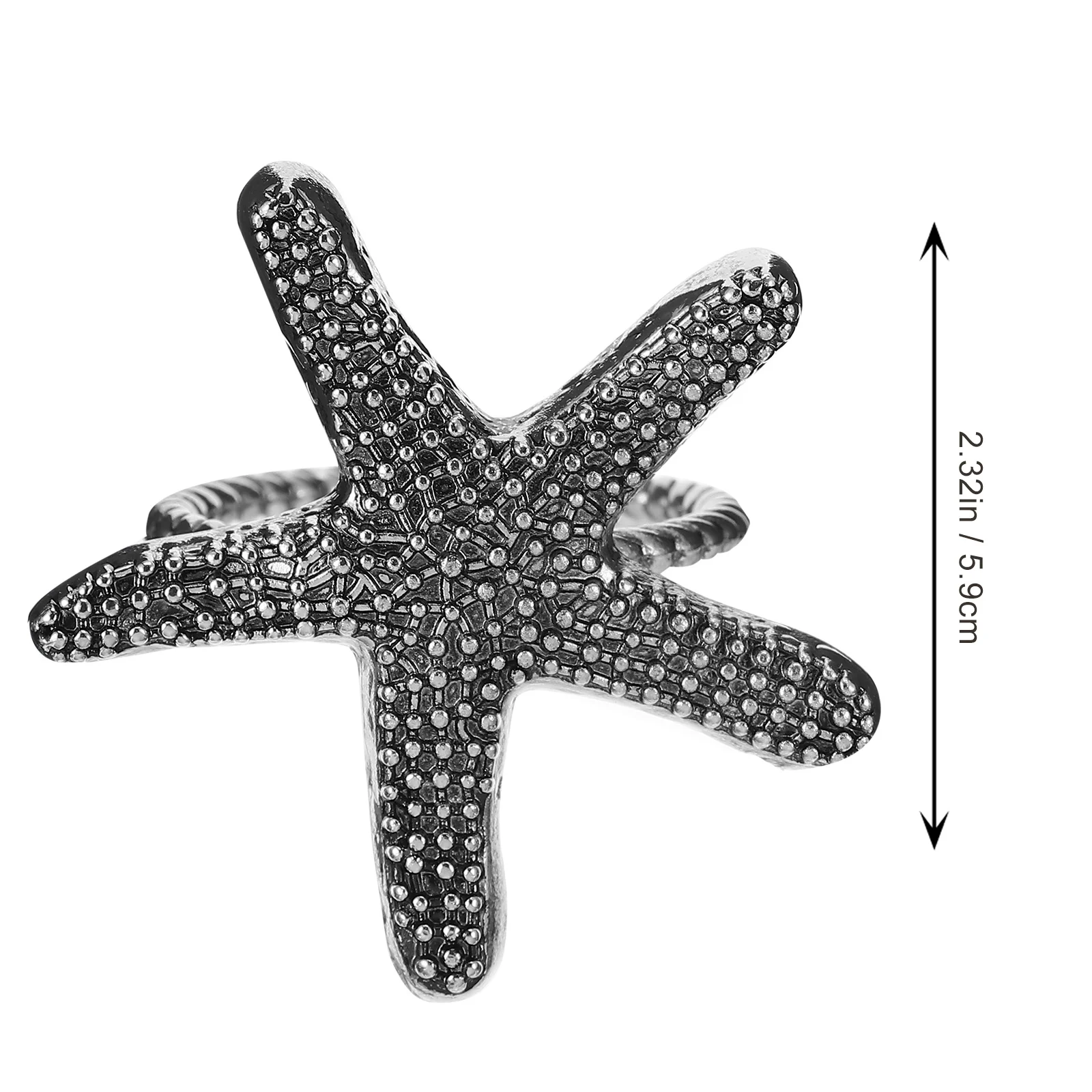 

4 pcs Star Rings Alloy Decorative Buckles For Wedding Party Table Decor Napkin Napkin Accessory Holder Accessories