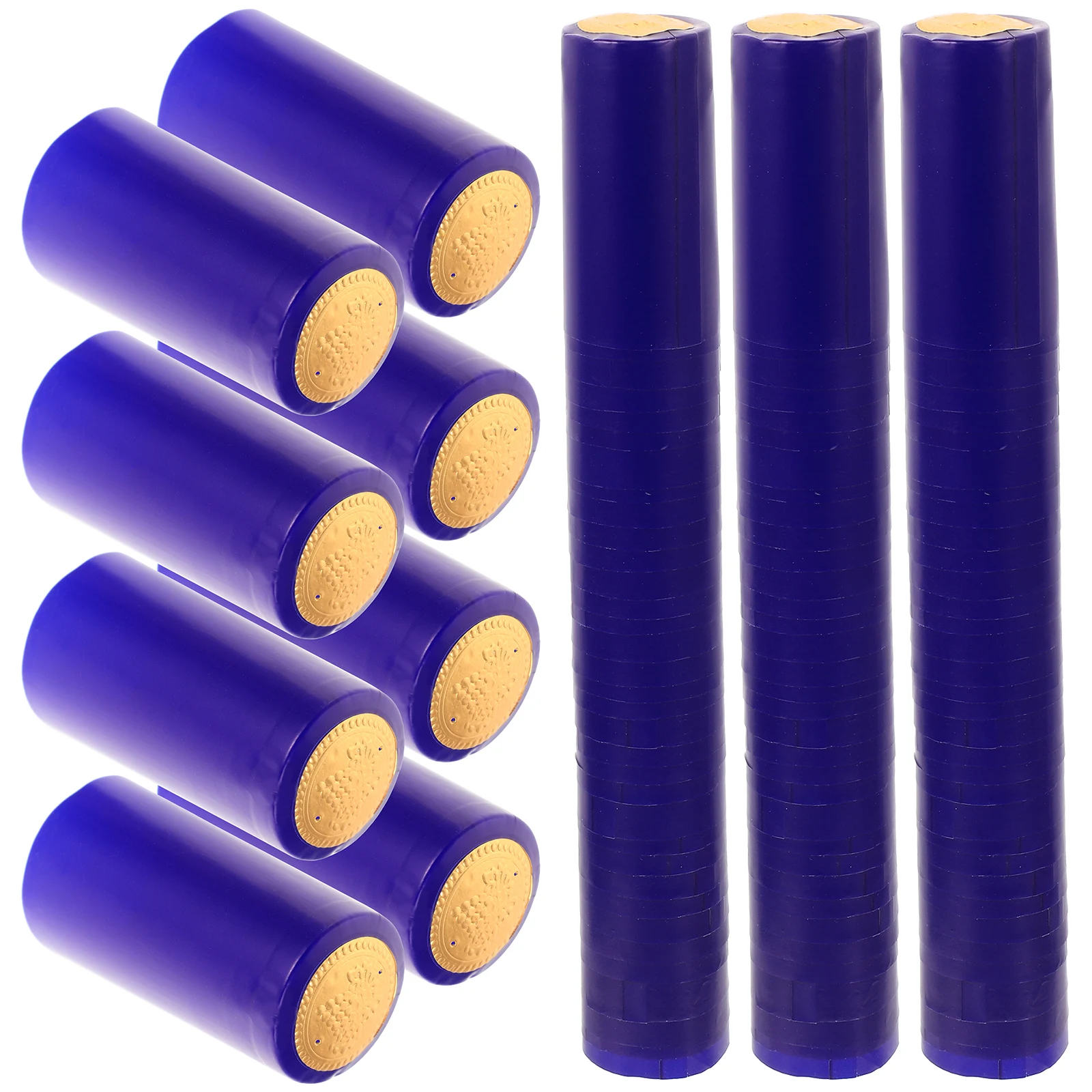 

200pcs Caps Heat Sealing Capsules Tamper Proof Red Covers Bar Tops Caps for Bars Heat Shrink Bottle Seals Shrink