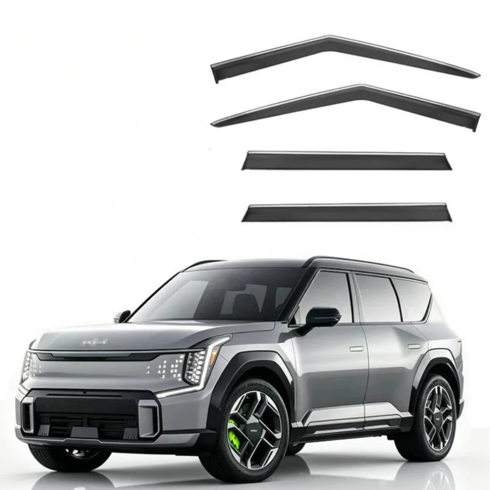 Window Visor Rain Exterior Part Body Kit Accessories For Kia EV9 2024 2025 2026