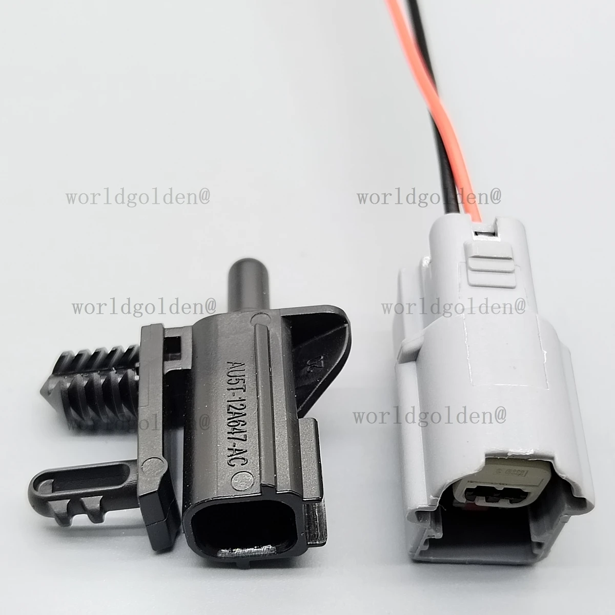 AU5Z-12A647-B AU5T-12A647-AC Air Temperature Sensor Connector Plug for Ford Fusion F-150 Wiring Repair