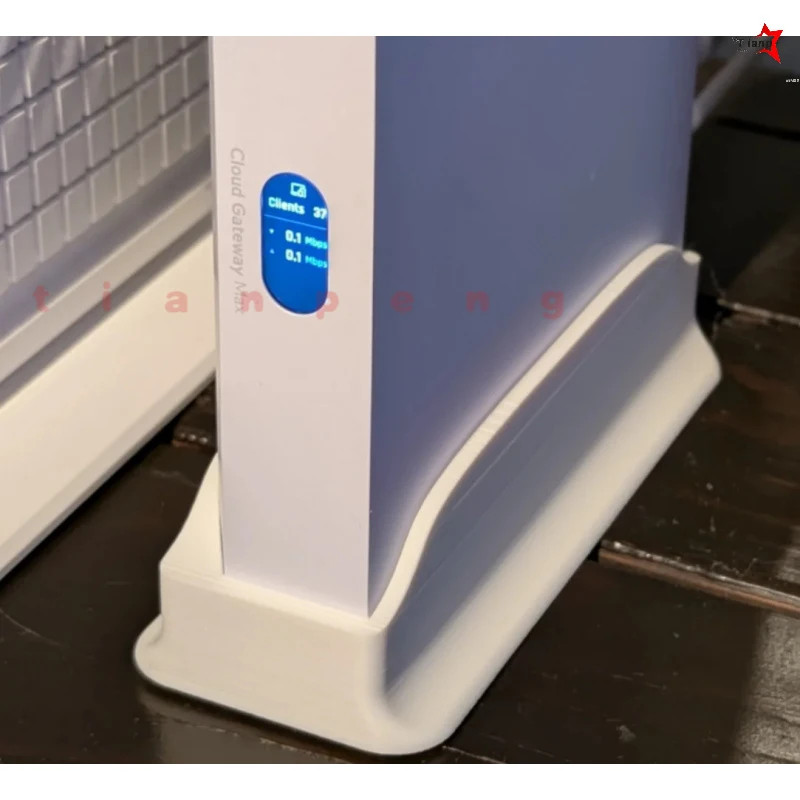 For UBNT (Cloud Gateway Max/Fiber) Gateway Holder Vertical Desktop Base vertical upright frame hold gateway chassis firmly stead