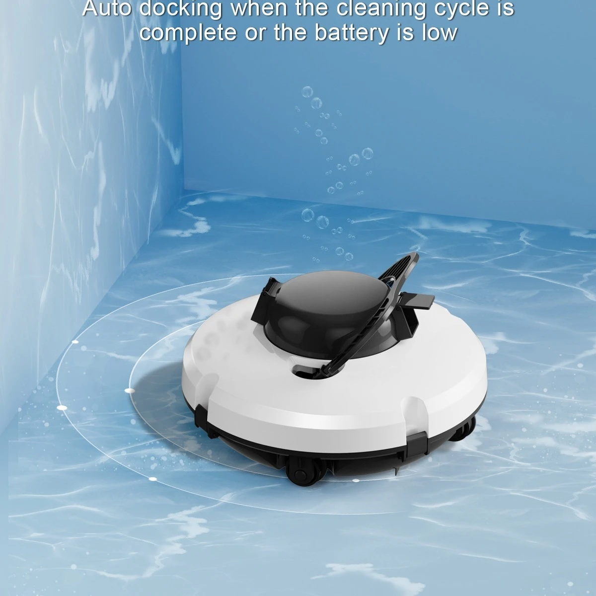 2025 robô de limpeza de piscina inteligente sem fio, limpador de superfície de piscina, tablet, recurso de sucção, filtros de piscina, robô