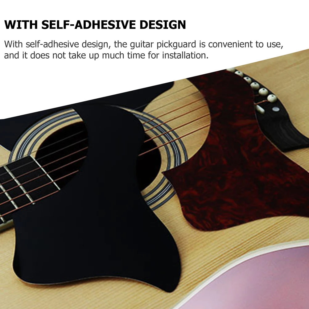 

20 Pcs Guitar Instrument Accessories Acoustic Folk Black Self-adhesive
