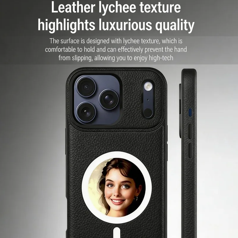 High-definition Four-Color E-Ink Screen Phone Case with Lens Stand Small Round NFC Screen Projection Phone Protector Covers view 6