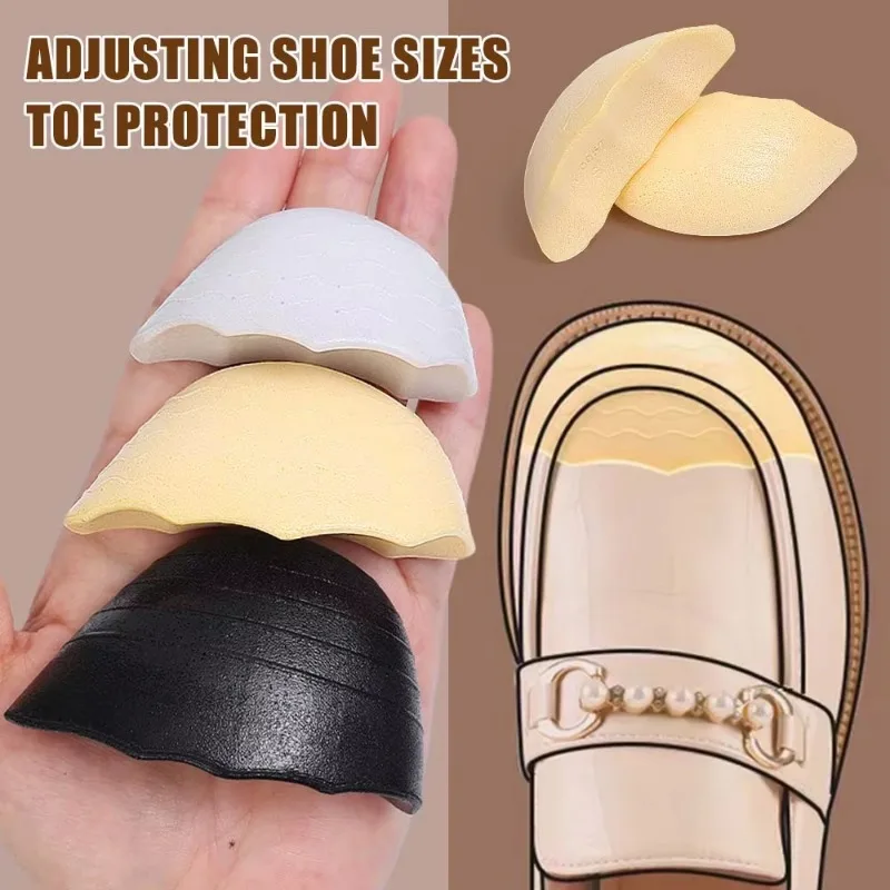 Anti Slip Sponge Forefoot Insert Pads Adjustable Shoe Size Toe Pad Toe Front Cushion Pain Relief Protector Women High Heel Gifts