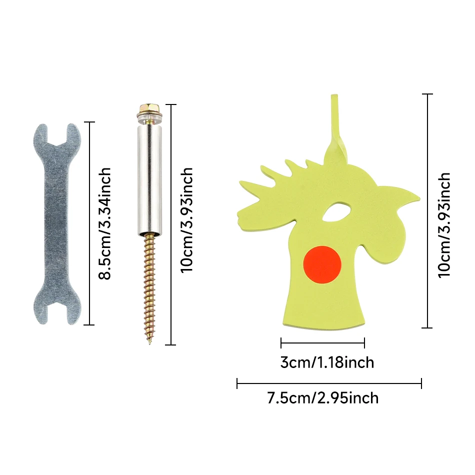 هدف دوار لشجرة الدجاج 2 ألوان 3 مم 360 درجة °   الدوران المحمول المعدني الدوار الهدف في الهواء الطلق وممارسة الرماية