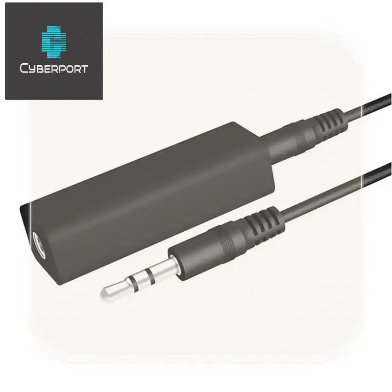 Noise Isolator 3.5Mm Ground Loop Noise Isolator  For Car Audio And Home Stereo Systems Black 1 Piece