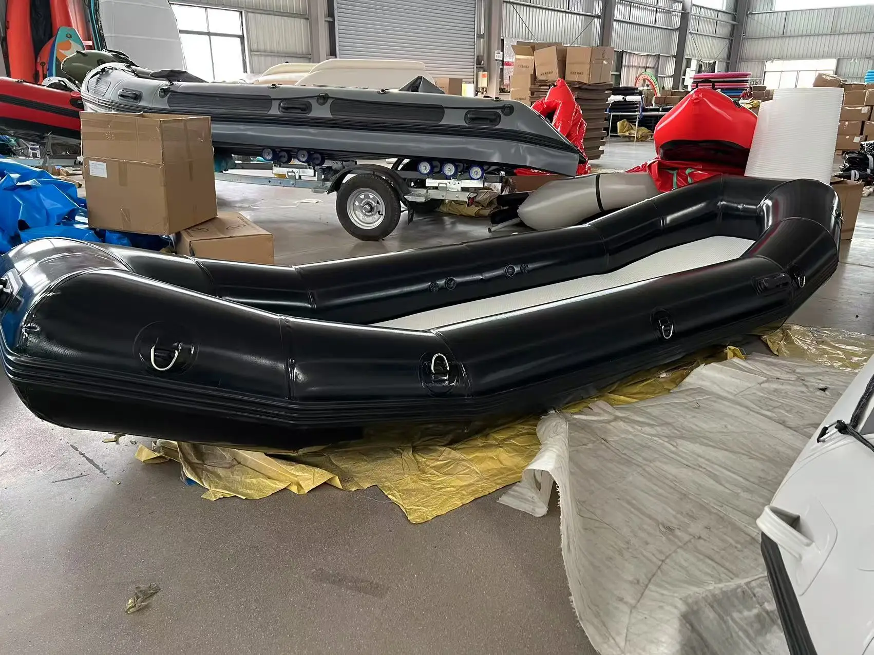 Professional Service PVC TPU Inflatable Boat River Rafting Whitewater Rafting Boat With Drop Stitch Floor