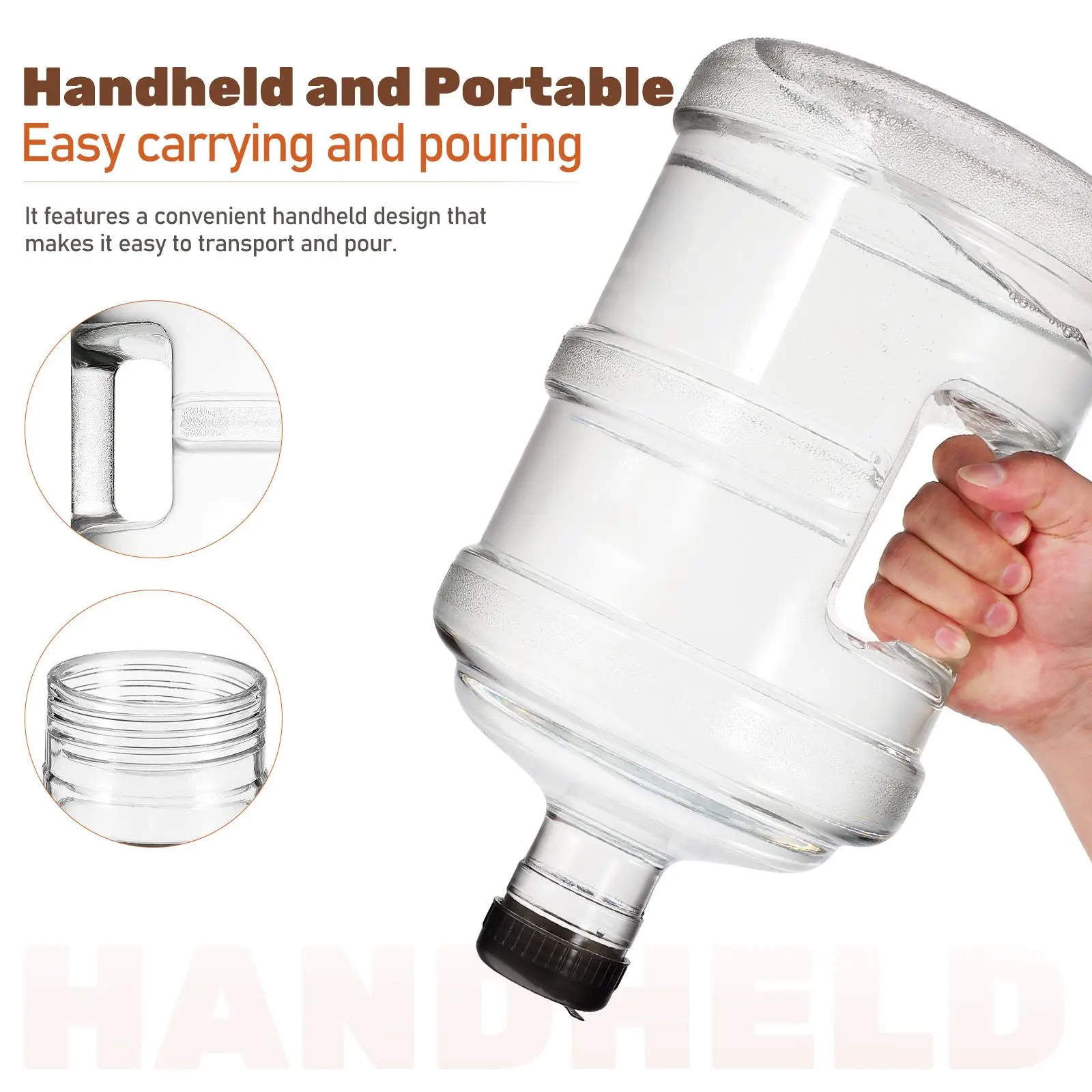 

7.5L Thicken High Capacity Large Camping Drinking Bucket Portable Vehicle Water Container Storage Tank Barrels Outdoor Dispenser