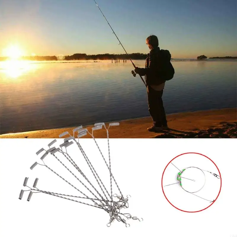 Braccio filo pesca u4la 10pcs/set accessori per pesca in acqua salata per donne uomini primaverili primaverili