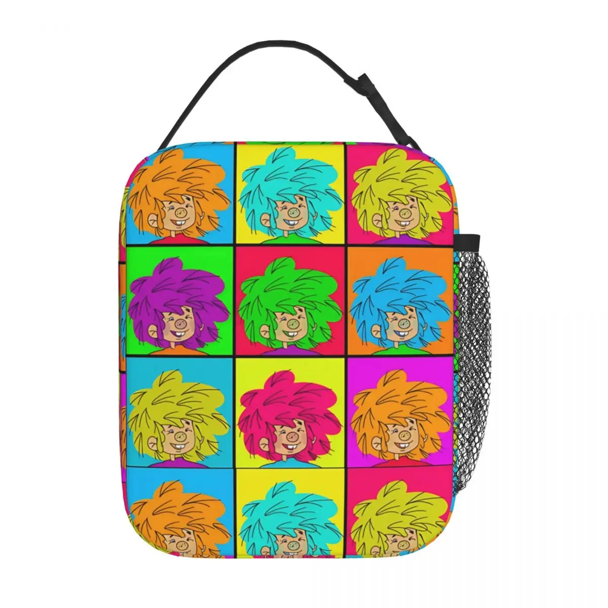 warhol-inspirado-iconic-pumuckl-isolado-almoco-sacos-a-prova-de-vazamento-recipiente-de-refeicao-saco-termico-tote-lancheira-bolsas-de-alimentos