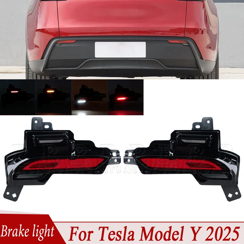 

For Tesla Model Y 2025 Car Rear Bumper Brake Light Assembly LED Stop Lamp Warning Light Reflector Lamp Brake Lamp 190610800B