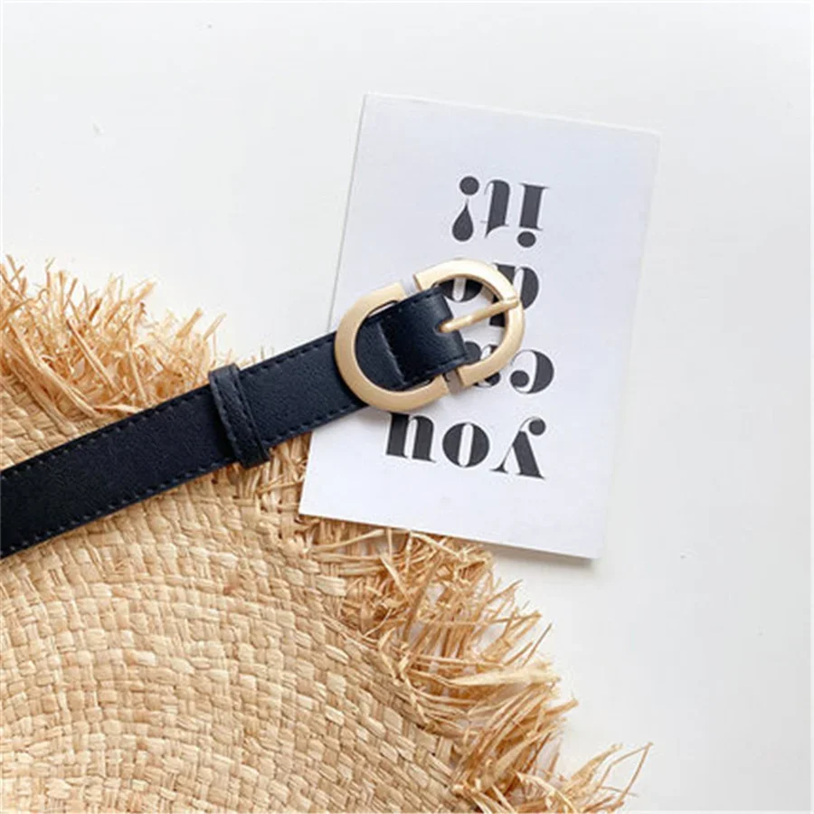 1pc Women\'s belt fashion trend alloy needle buckle shape simple PU leather decorative waistband students daily casual wear