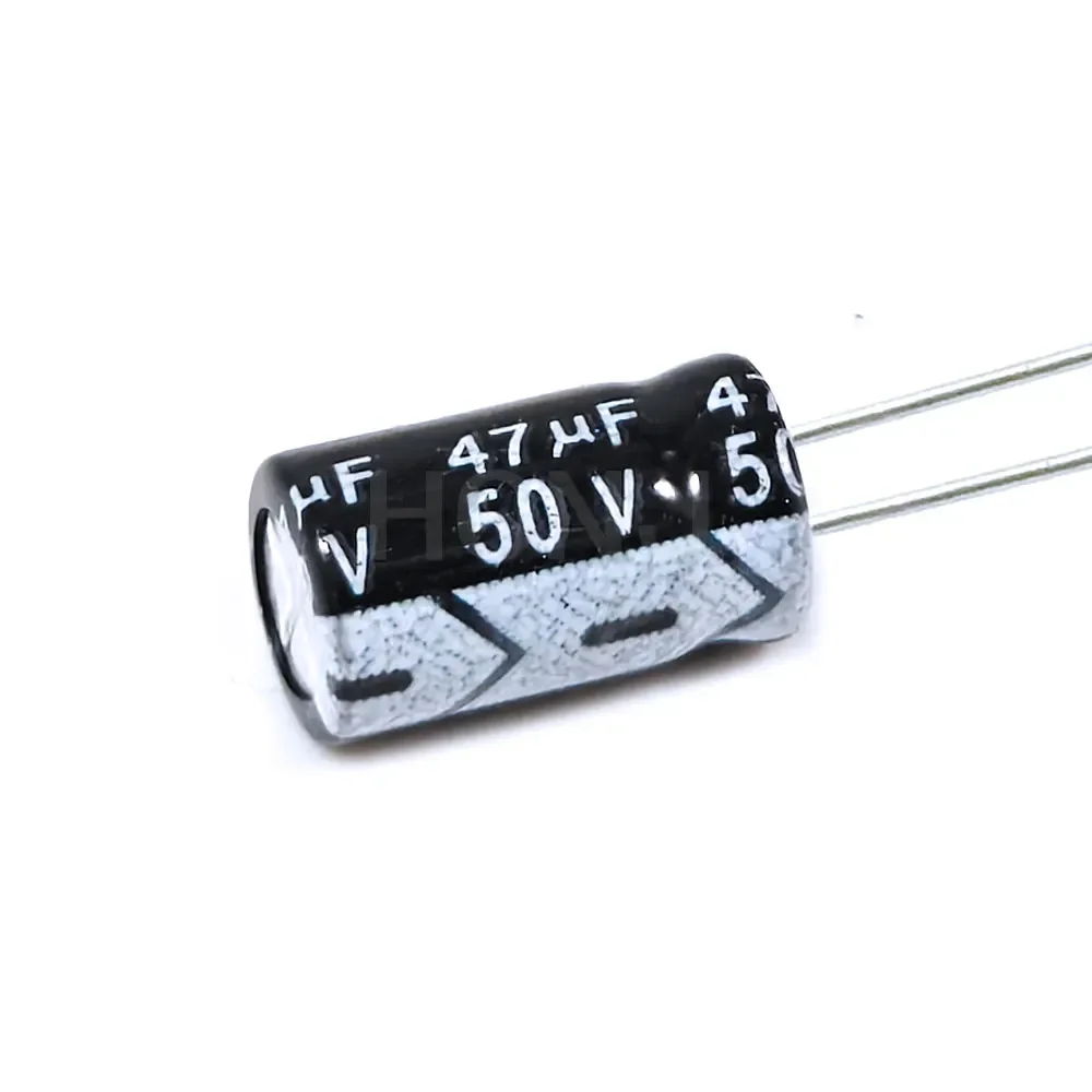 50 قطعة ​ ​ ​ ​ ​ ​ ​ ​ ​ ​ ​ ​ ​ ​ ​ ​ 47 فائق التوهج 50V 47MFD 50Volt 6*12 مللي متر الألومنيوم مُكثَّف كهربائيًا شعاعي 47mf50v 47uf50v 50v47mf 50v47uf ± 20% ​ ​