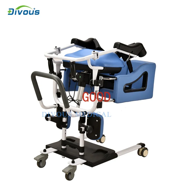 New Product Electric Patient Transfer Life Adjustable Height Toilet Commode Chair Elderly Disabled