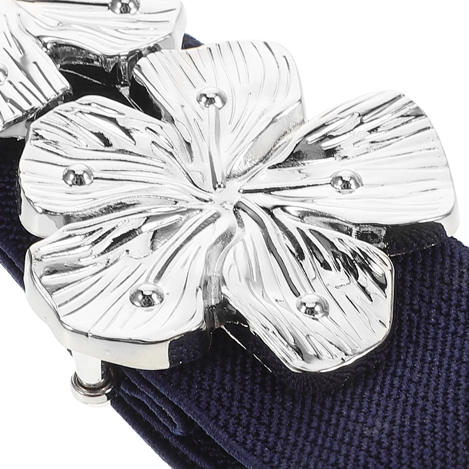 2 قطع المرأة مرونة الخصر بسط حزام عريض مع مشبك الأزهار لفساتين قابل للتعديل خمر البوهيمي نمط حزام للحزب