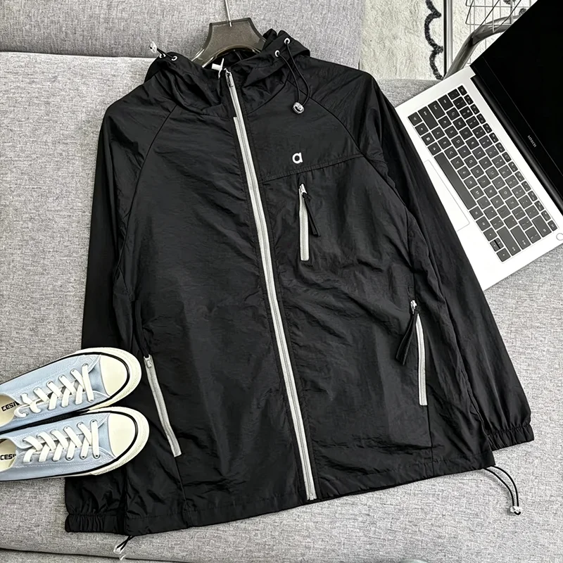 Loose Fit Sunscreen Jacket Men Women Breathable Long Sleeve Casual Summer Outdoor Cover Up