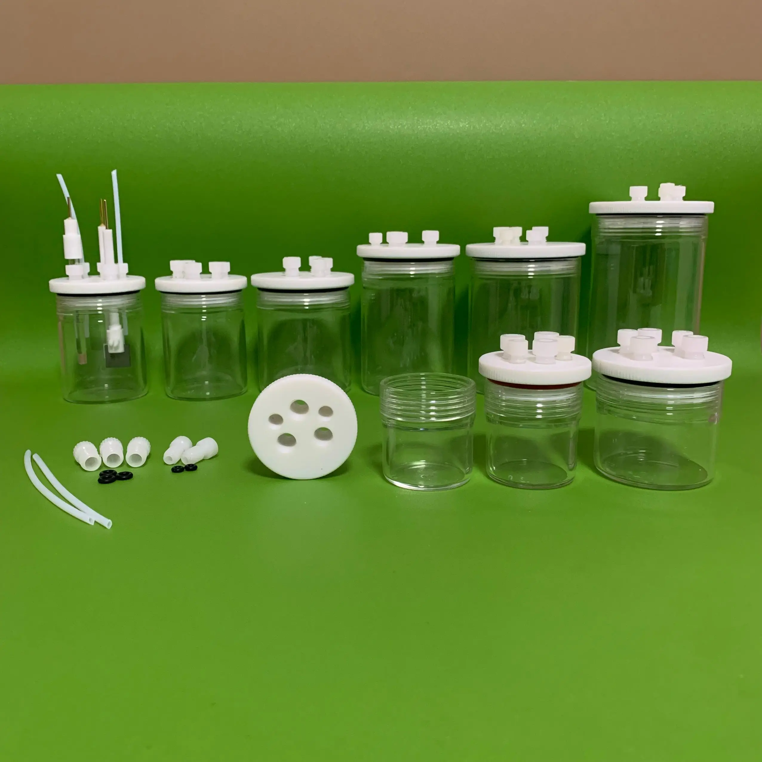 50 مللي خلية التحليل الكهربائي مختومة 150 مللي خلية التحليل الكهربائي الزجاجية ثلاثة خلية القطب الكهربائي خلية التحليل الكهروكيميائية #1