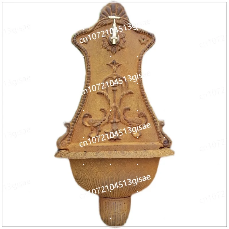 

Outdoor Garden Cast Iron Sink, Reservoir, Faucet Decoration, Garden Grocery Accessories