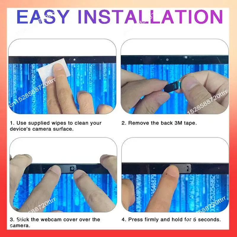 

ABNR 3 Pcs Computer Tablet Camera Anti-Peeping Privacy Patch Slide Cover Webcam Cover Laptop Camera Cover Sliding