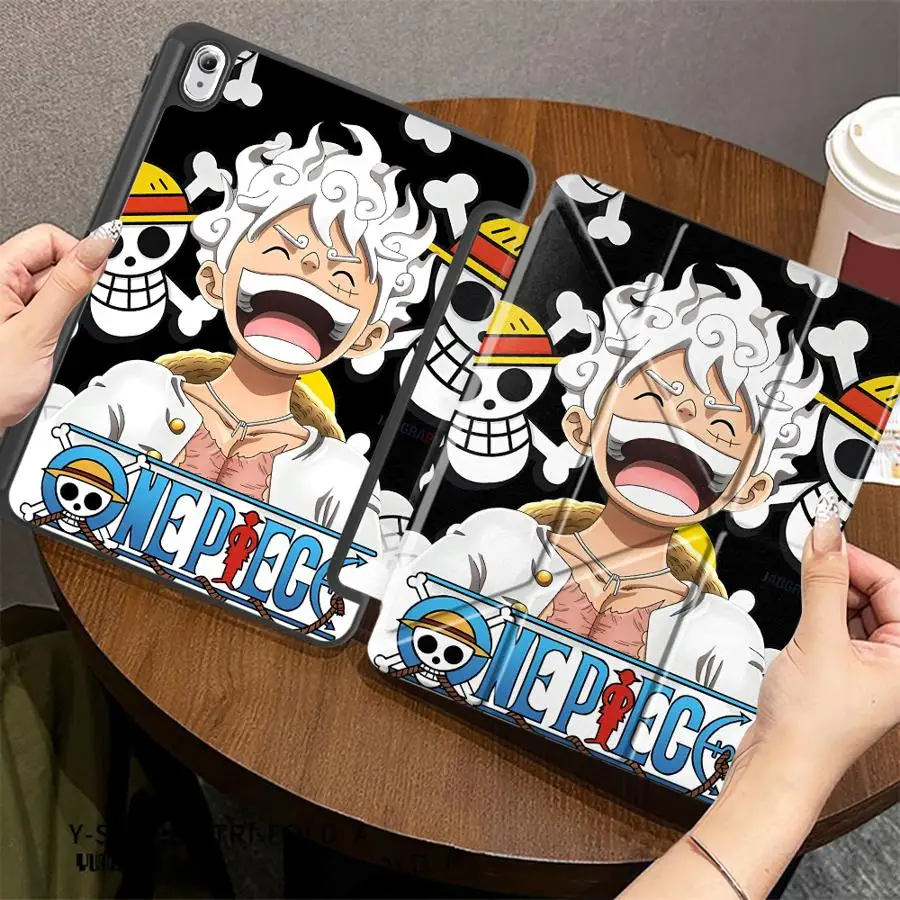 One Pieces Luffys Logo With Pen Slot Cover Tablet Case For Samsung For Galaxy Tab S7 FE S8 A11 Plus S9+ S7+ S8+ 12.4 inch S10+