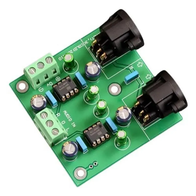 

Модуль усилителя B03B-Hifi для самостоятельной сборки, DRV134PA 2.0, двухканальный, с асимметричного на симметричный преобразователь, блок питания ±12В