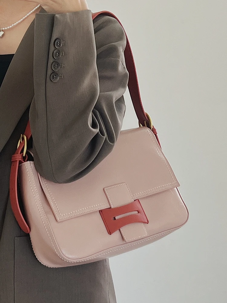 

Hit-Colors Fashion Simple Genuine Leather Women Bag\Handbag Real Leather Lady Shoulder Bag Soft Leather Crossbody Bag Big New