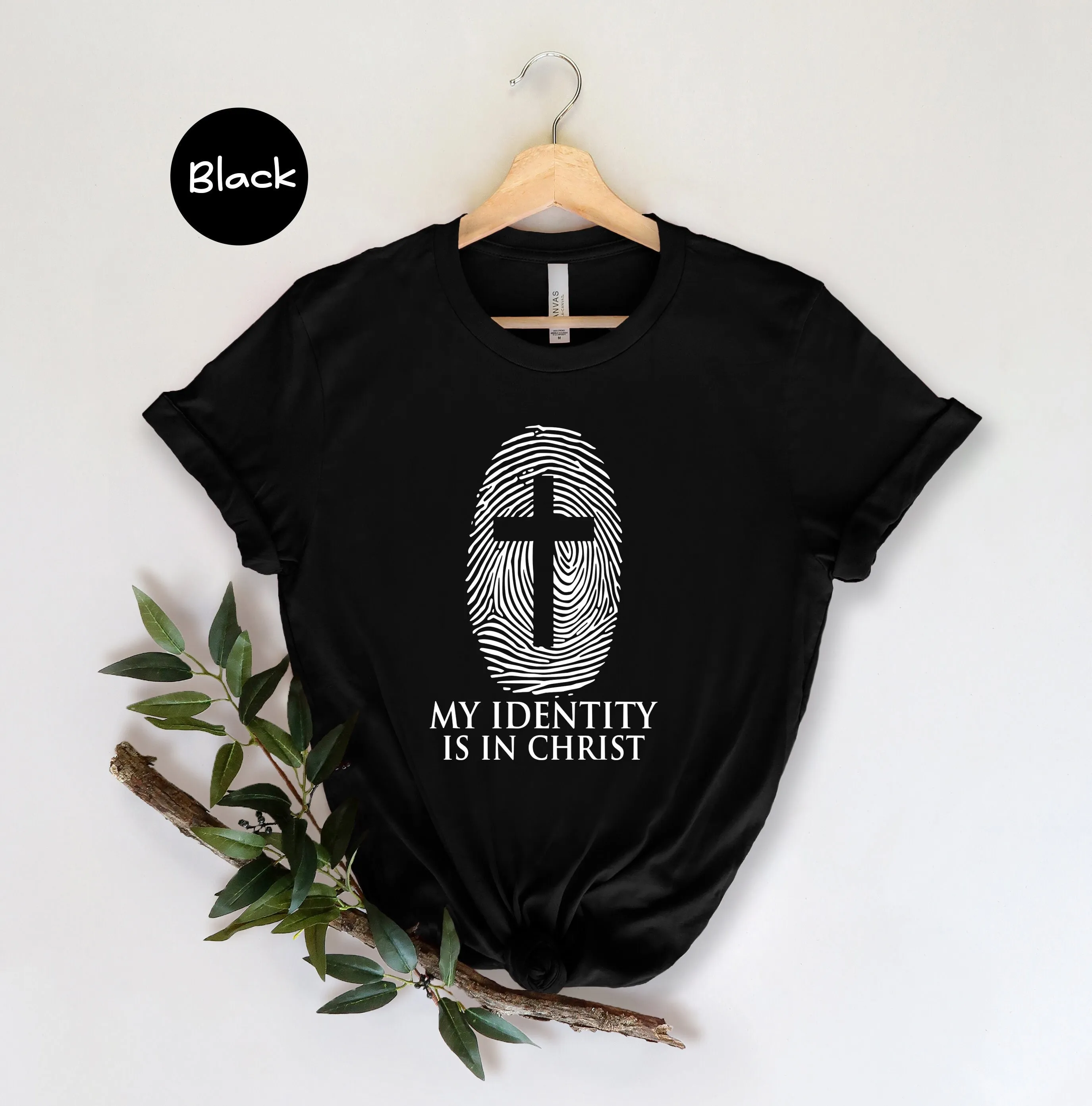 My Identity Is In Christ T Shirt Christian Religious Jesus Cross