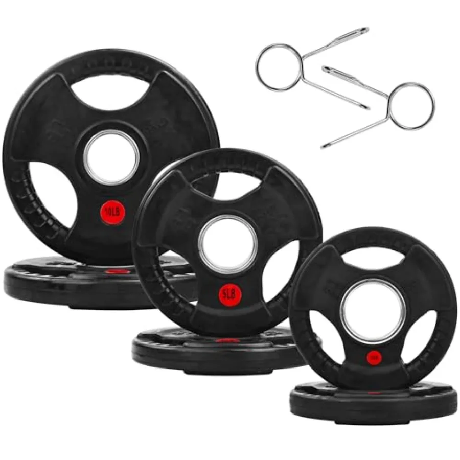 

Olympic Cast Iron 2-Inch Weight Plate for Strength Training and Weightlifting Home Gym Multiple Weights Available