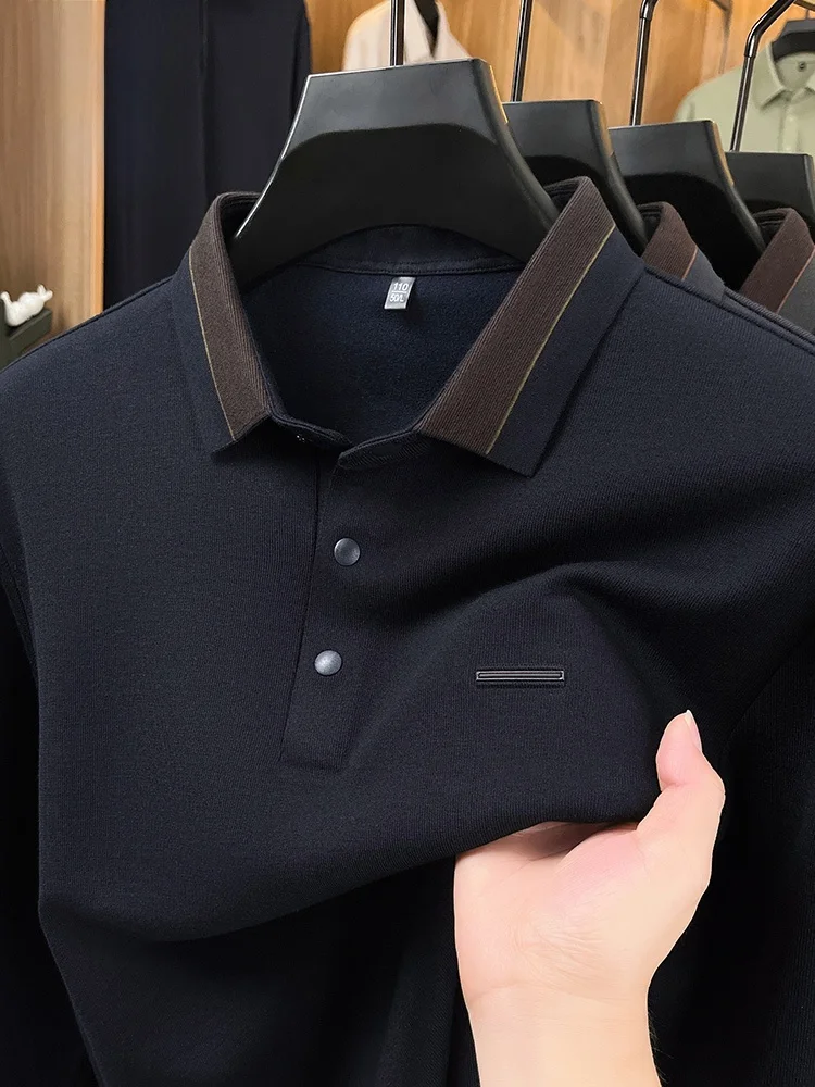 

Мужская длинная рубашка Lormen Faion, повседневная, с отложным воротником, базовый слой, весна-осень, новая, деловая повседневная одежда