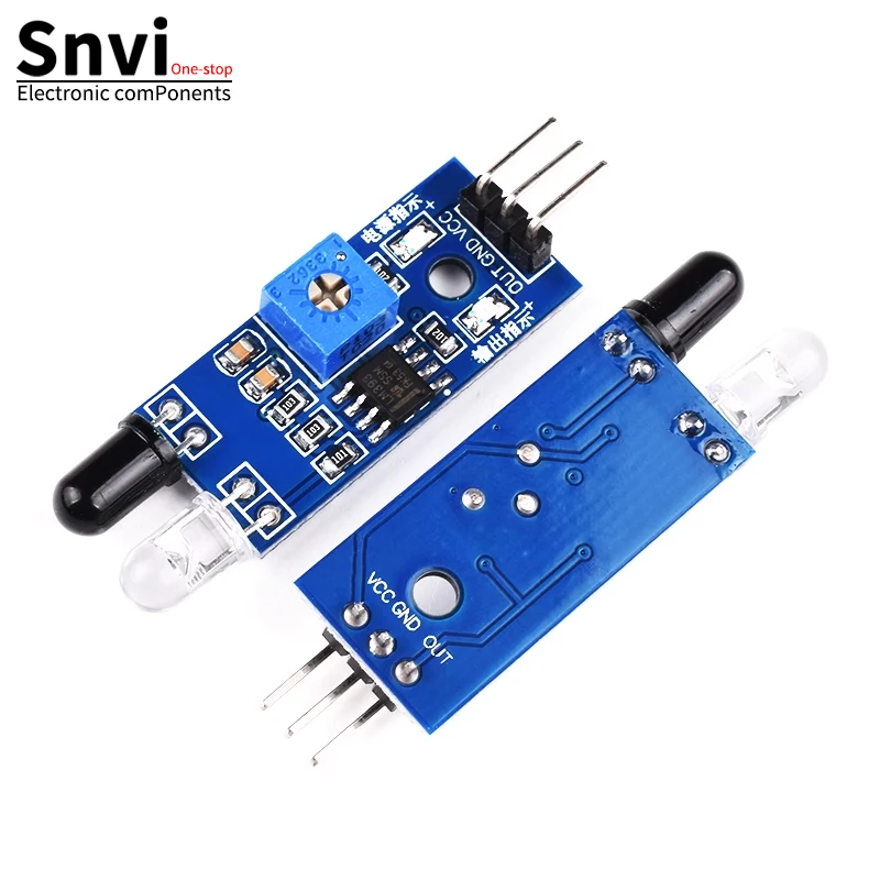 Moduł czujnika unikania przeszkód na podczerwień na podczerwień dla Arduino Diy inteligentny robot samochodowy odblaskowy fotoelektryczny 3PIN