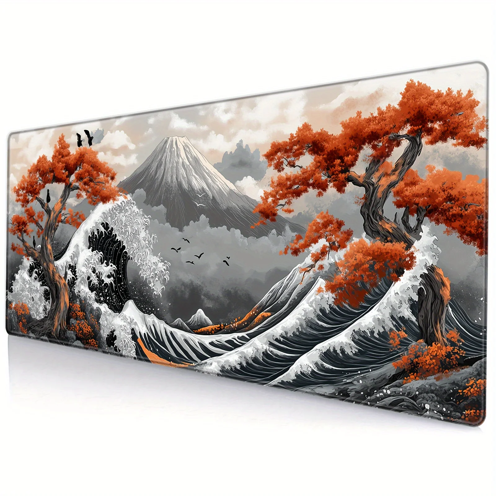 

Extended Gaming Mouse Pad Desk Mat Cloth Surface Non Slip Rubber Base Mousepad for PC Laptop Keyboard Home Office Setup