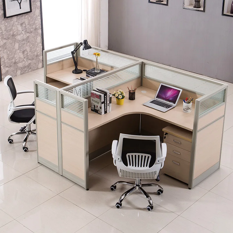 Office screen Office desk and chair combination Staff seat Computer office desk Single person