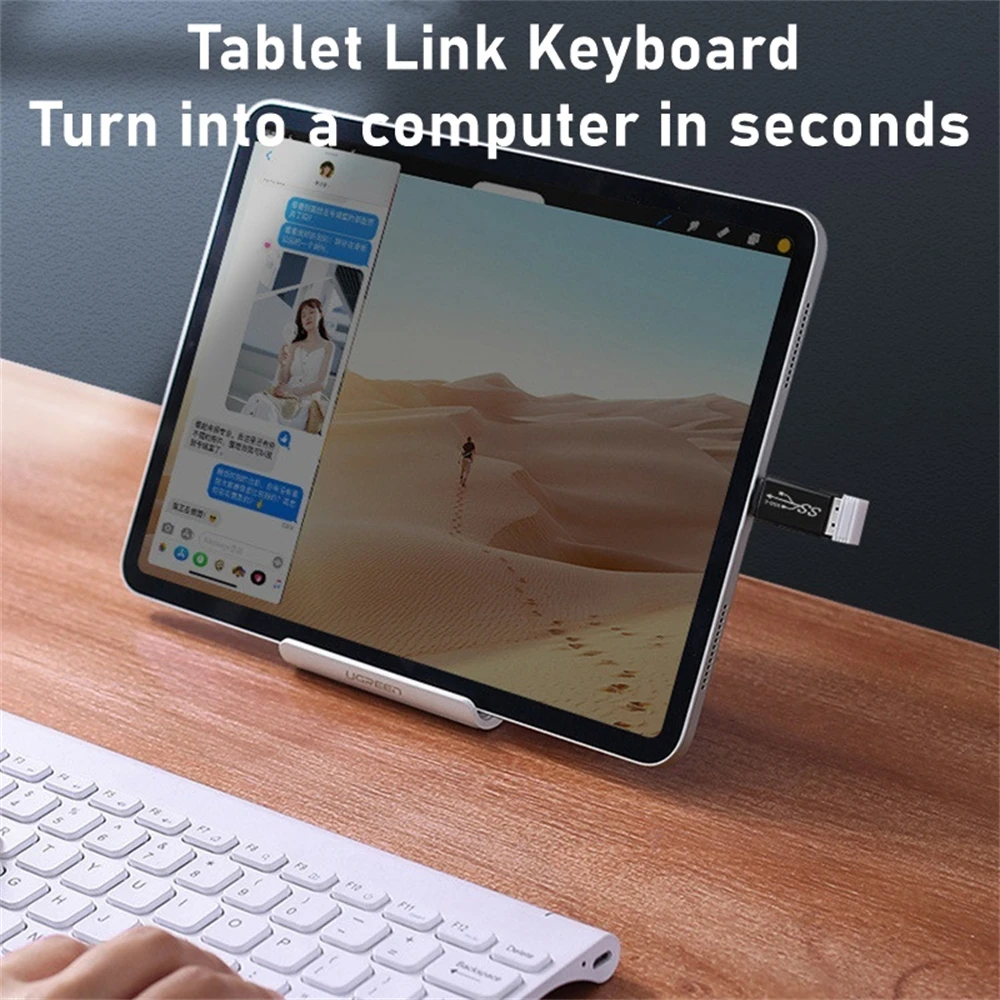 USB C OTG Adapter typu C męski na Micro USB C żeński konwerter dla Macbook Samsung S21 S20 S10 Xiaomi Huawei USBC złącze
