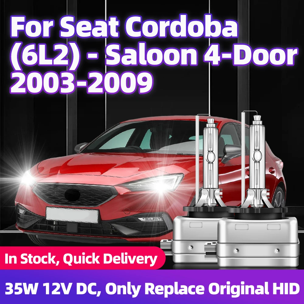 

2x Lamp For Seat Cordoba (6L2) - Saloon 4-Door 2003 2004 2005 2006 2007 2008 2009 Xenon D1S Hid Car Headlights Bulbs 6000K 8000K