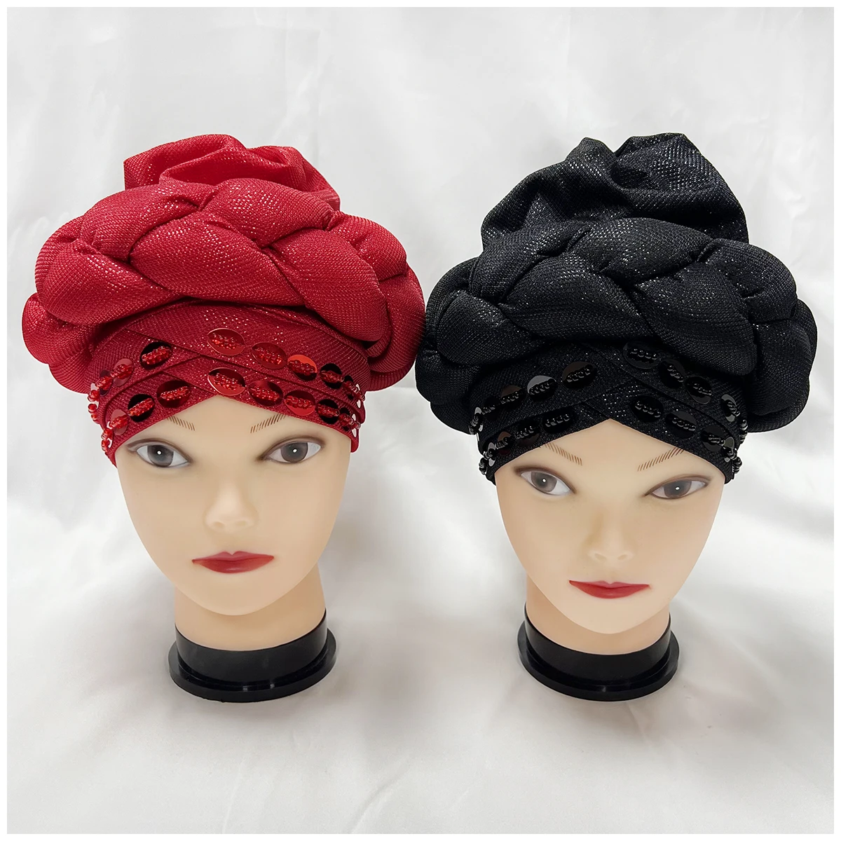 Wholesale 6/12 Pieces Order Fashion Muslim Female Turban Hat Velvet Hot Rhinestone Solid Indian Beanie Hair Bonnet Cap For Women