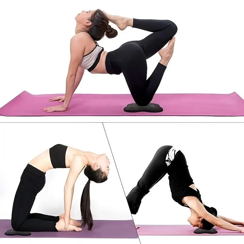 2pcs Thick Yoga Kneeling Pad, Suitable for Knees, Elbows, Wrists, Hands and Head, Used for Foam Yoga and Pilates Exercises view 3