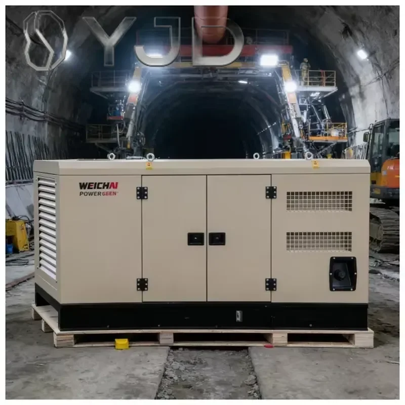 New 35 kW Silent Diesel Generator with Auto Start ATS Trailer Type 1800 RPM 60Hz