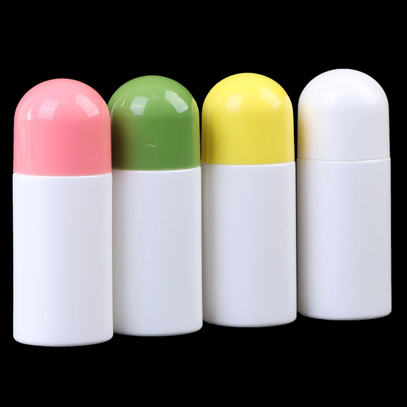 1PCS HDPE Bottle with Sponge Applicator 50ML Medicine Liquid Bottle with Sponge Head