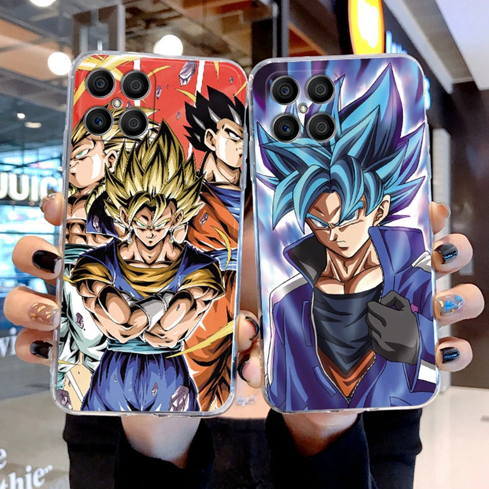 Anime Dragons Son-Gokus Case For Honor X8 X6 5G Soft Silicone Transparent Clear Back Cover For HonorX8 4G X 8 Trunks Son Gohan