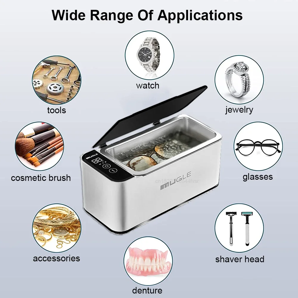 Ultrasonic Cleaner 35W Ultrasonic Glasses Jewelry Cleaner 500ML Ultrasonic Cleaning Machine Ultrasound Washing Bath For Glasses