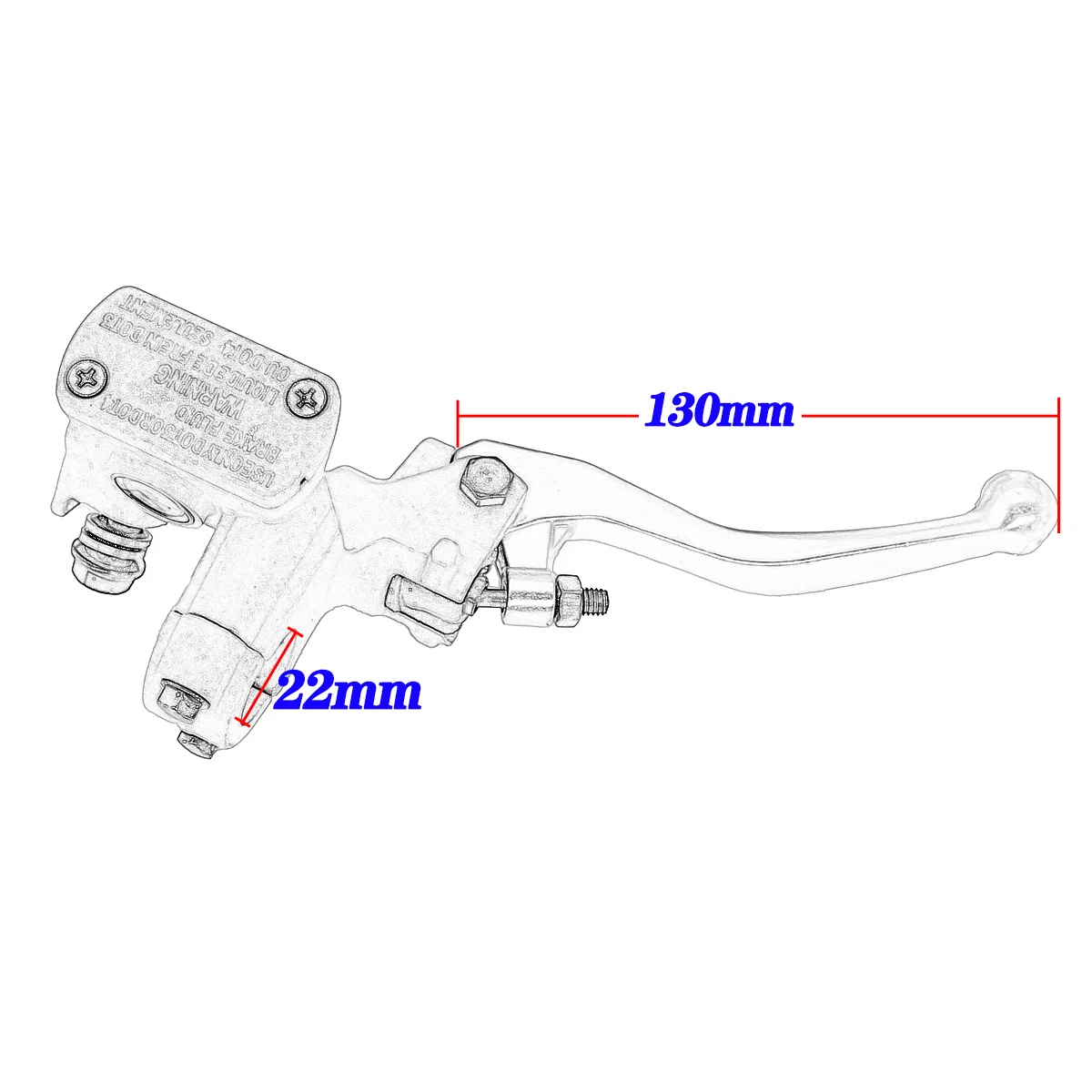 Рычаг Сцепления гидравлического тормоза для мотоцикла Honda CRF250R 450R CRF250X 450X CR125R 250R CRF 250R 450R, 22 мм