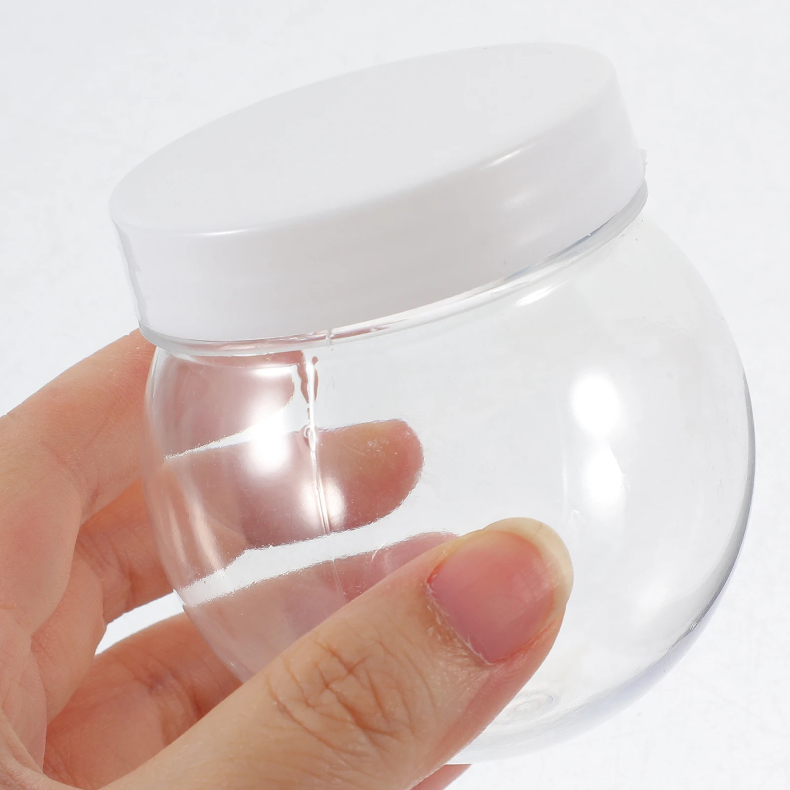 

20pcs Candy Jar DIY Canisters Snow Globe Transparent Storage Containers with Lid for Tea Coffee Snacks Jewelry Preservation