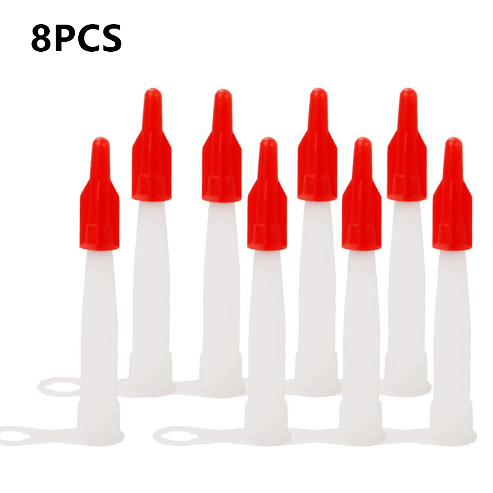 

8 шт./компл., набор насадок для уплотнения, силиконовые колпачки для насадок для трубок-перезапечатываемые запасные насадки для картриджей с мастикой, винтовые крышки