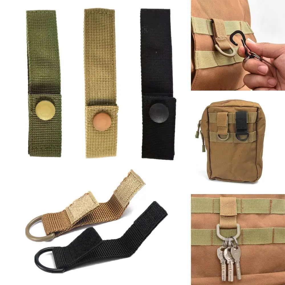 Molle Ribbon Belt Hooks Outdoor Camp Tools Hiking Climbing Carabiner Hanging Webbing Buckle Backpack Hanger Key Hook Clip