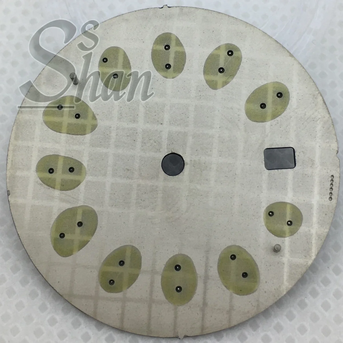 قرص C3 أزرق وأخضر وأسود 33 مم مناسب لقطع غيار الحركات الأوتوماتيكية NH35A وNH36